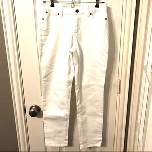 Talbots white jeans Curvy ankle Sz 4p